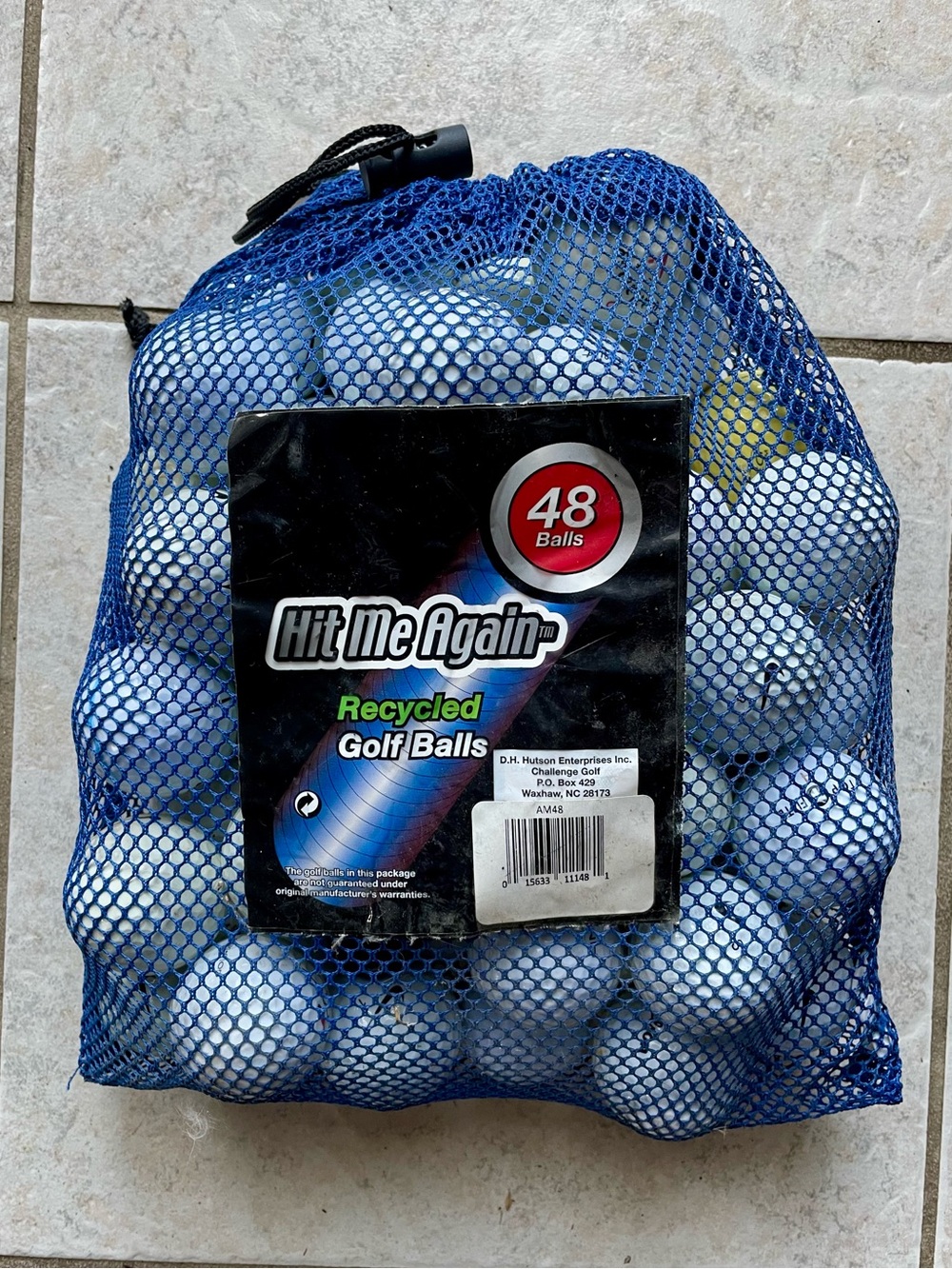 Hit Me Again Recycled Golf Balls, Assorted Colors, 48 Pack, ionomer (NWT)